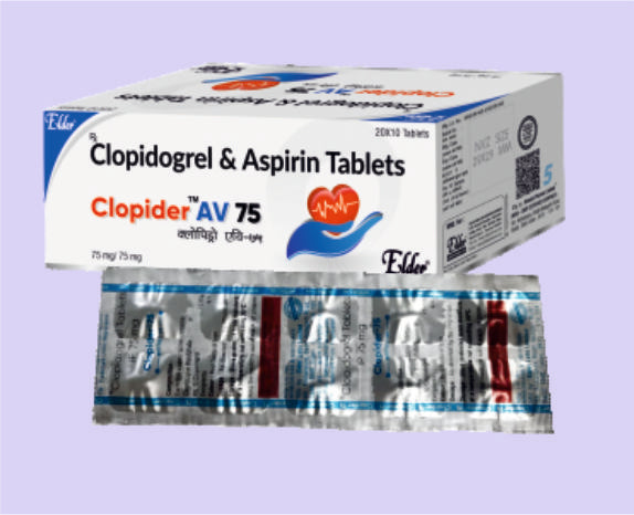 CLOPIDER AV 75 (75/75 MG) 10'S (Klopidogrel 75mg+Aspirin 75 mg) Elder tarafından