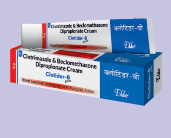 CLOTIDER B KREM 15GM (Klotrimazol %1, Beklometazon %0.025, Neomisin %0.5) Elder