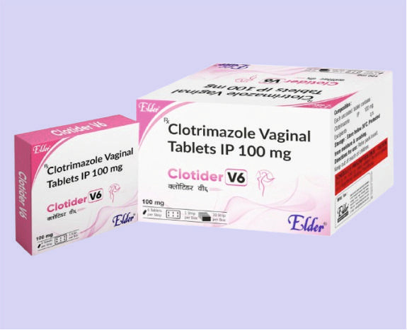 CLOTIDER V6 TABLET 6'LI ( Klotrimazol 100mg ) - Elder