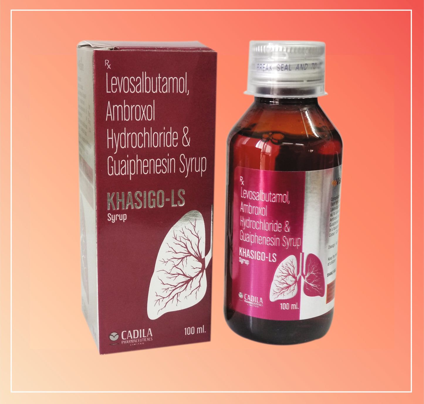 KHASIGO LS 100 ML (1X100 ML) Ambroksol Hidroklorür 30 mg + Guaifenesin 50 mg + Levosalbutamol 1 mg