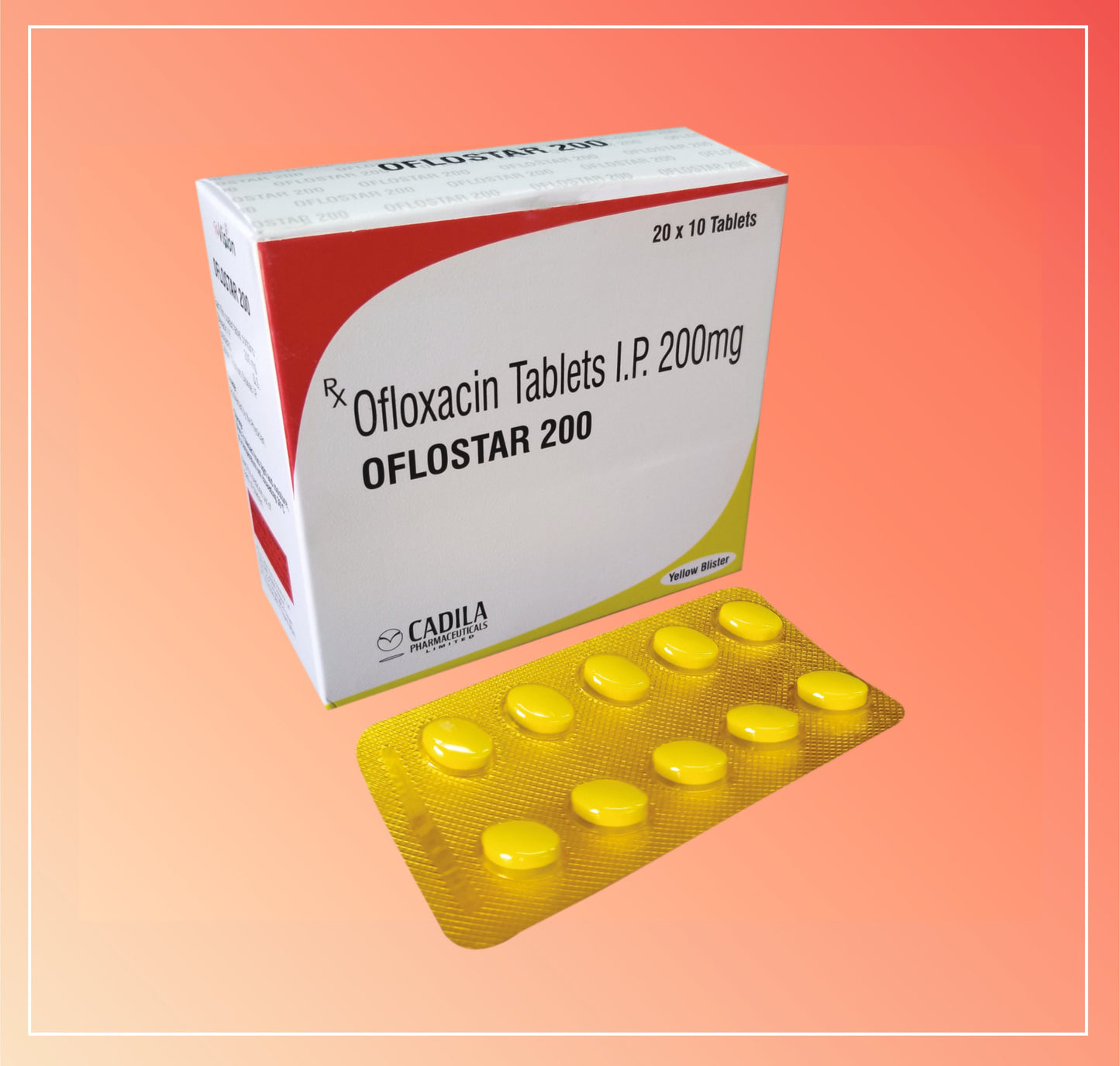 OFLOSTAR 200MG SARI TABLET (20x10 T) Ofloksasin 200mg Tablet