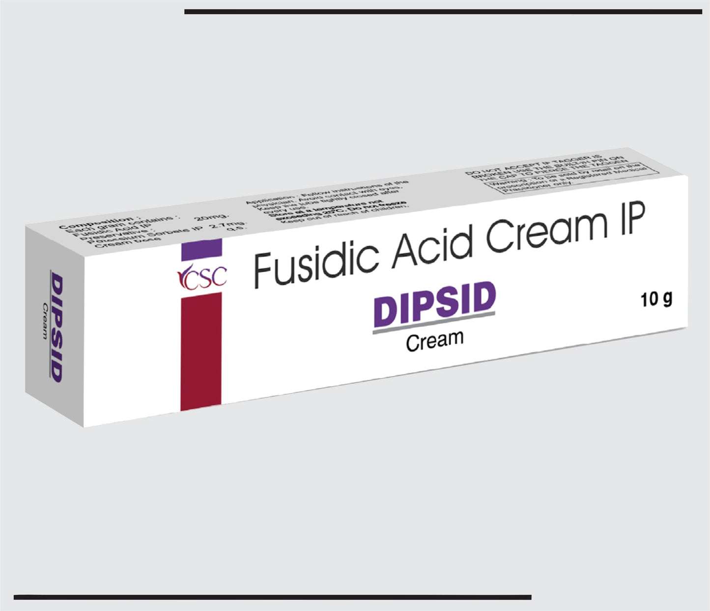 Dipsid   (10g) Fusidic Acid Cream by CSC