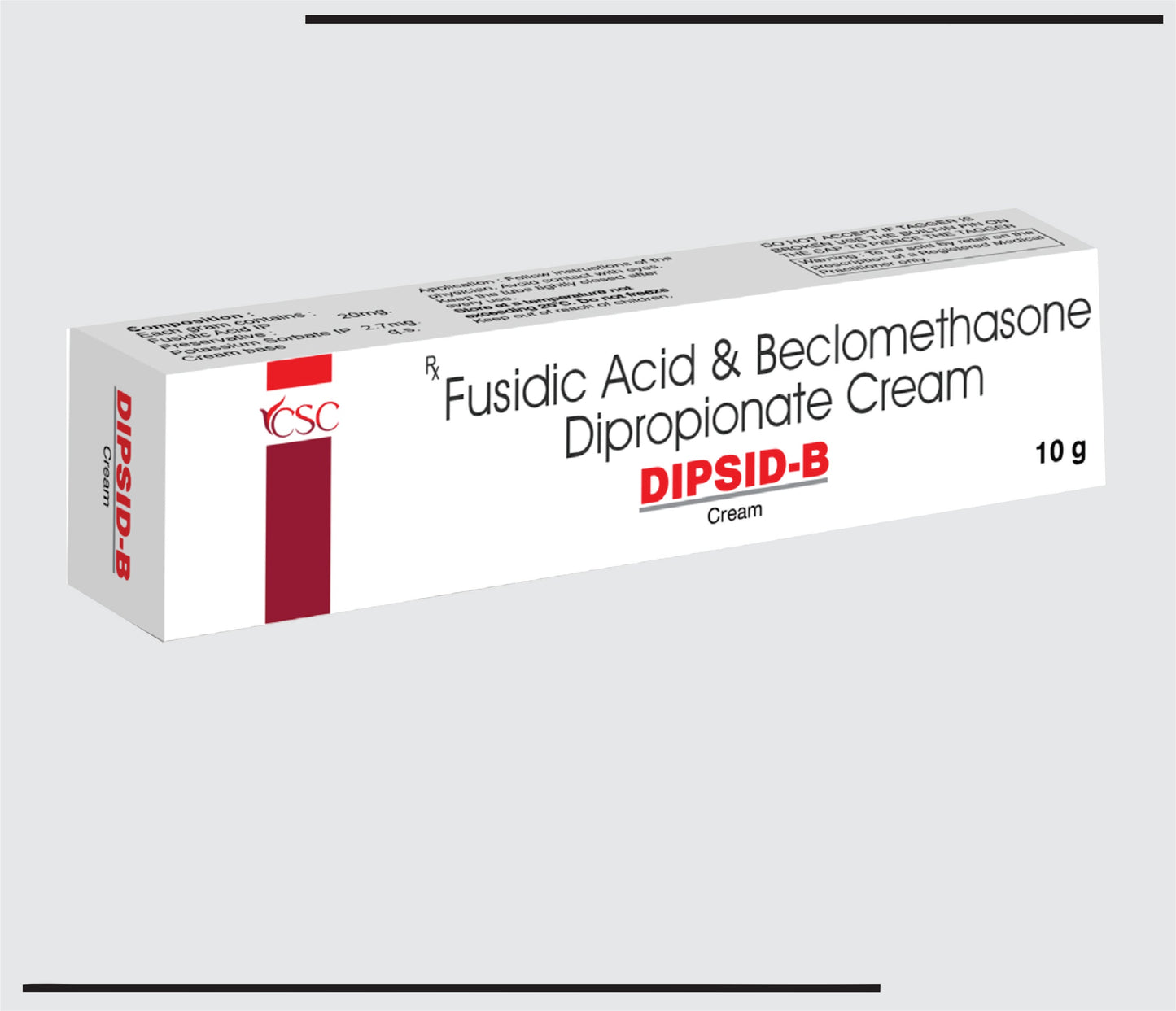 Dipsid-B (10g) حمض الفوسيديك 2.00% وزن/وزن و بيكلوميثازون ديبروبيونات 0.025% وزن/وزن من CSC
