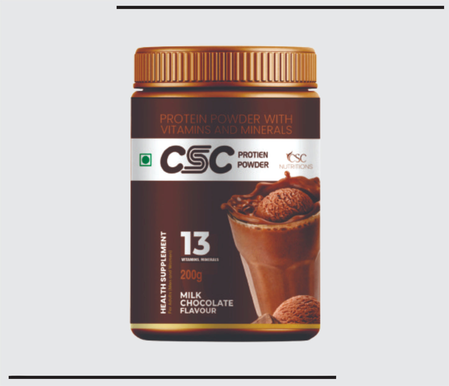 CSC Protein Powder  (200 gm  )Protein Powder (Chocolate flavour) by CSC