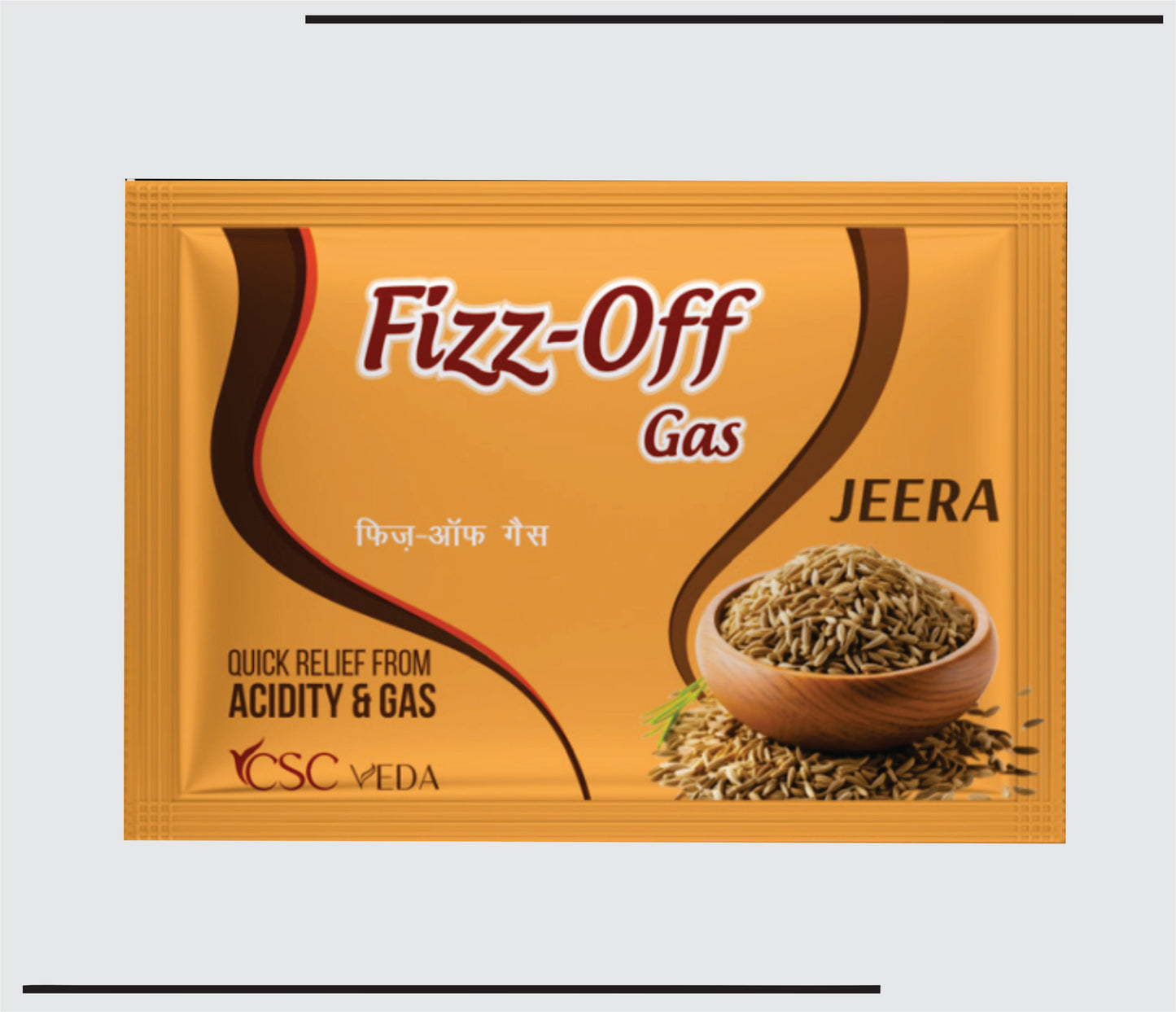 Fizz-Off Gas (Jeera Flavour) (48x1x5gm )For Quick relief from Accidity and Gas  by CSC