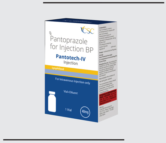 Pantotech IV (Vial )Pantoprazole 40mg IV  by CSC