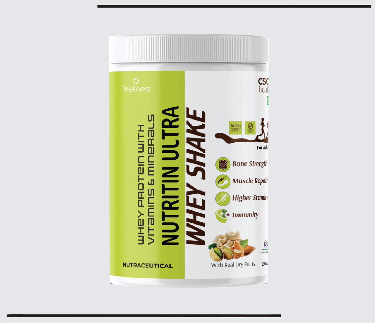 Nutritin Ultra Protien Dry Fruit Shake (200g )Protein Powder (With Real Dry Fruits) by CSC