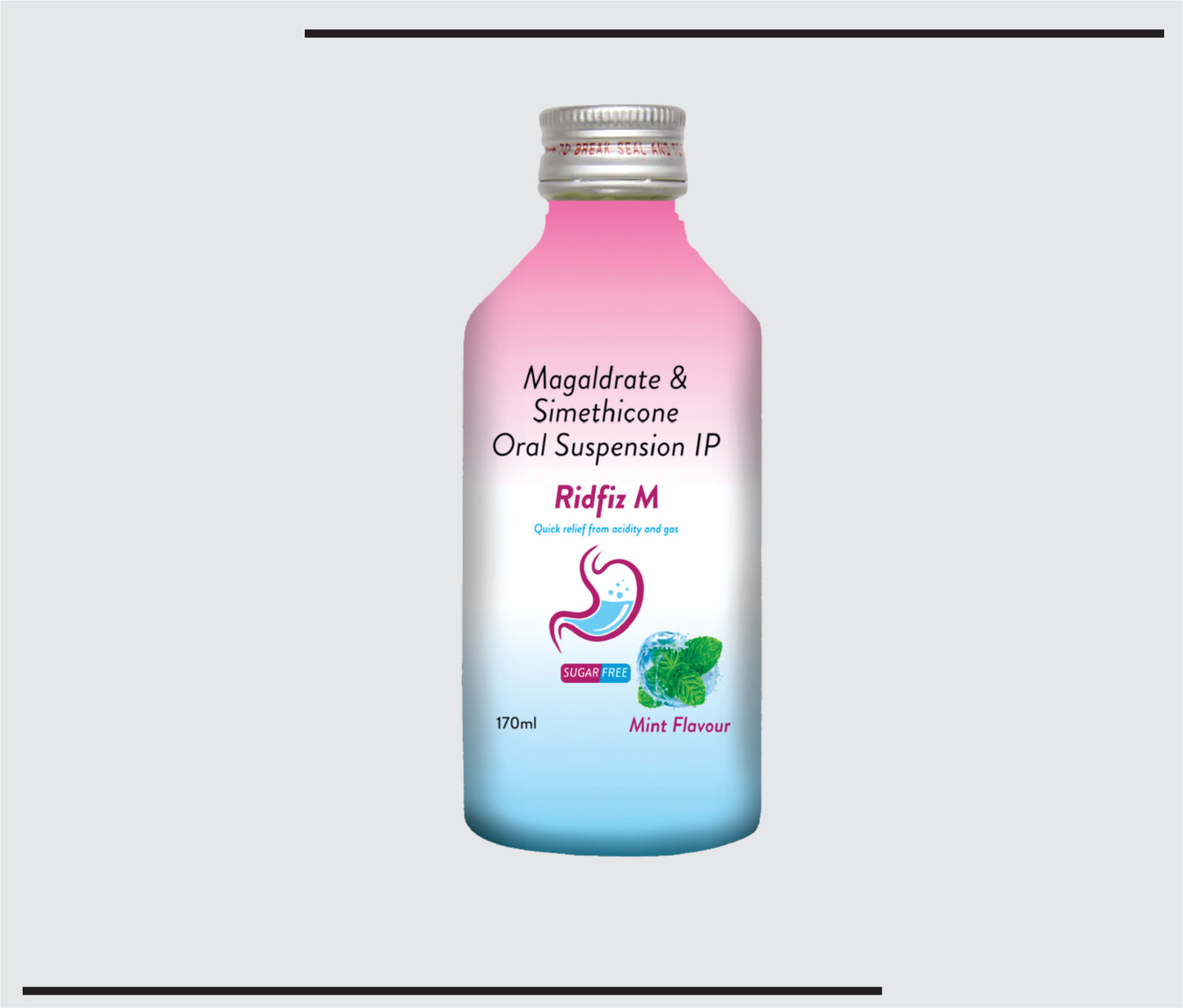 Ridfiz-M (170 ml )Magaldrate 400 mg + Simethicon 20 mg by CSC