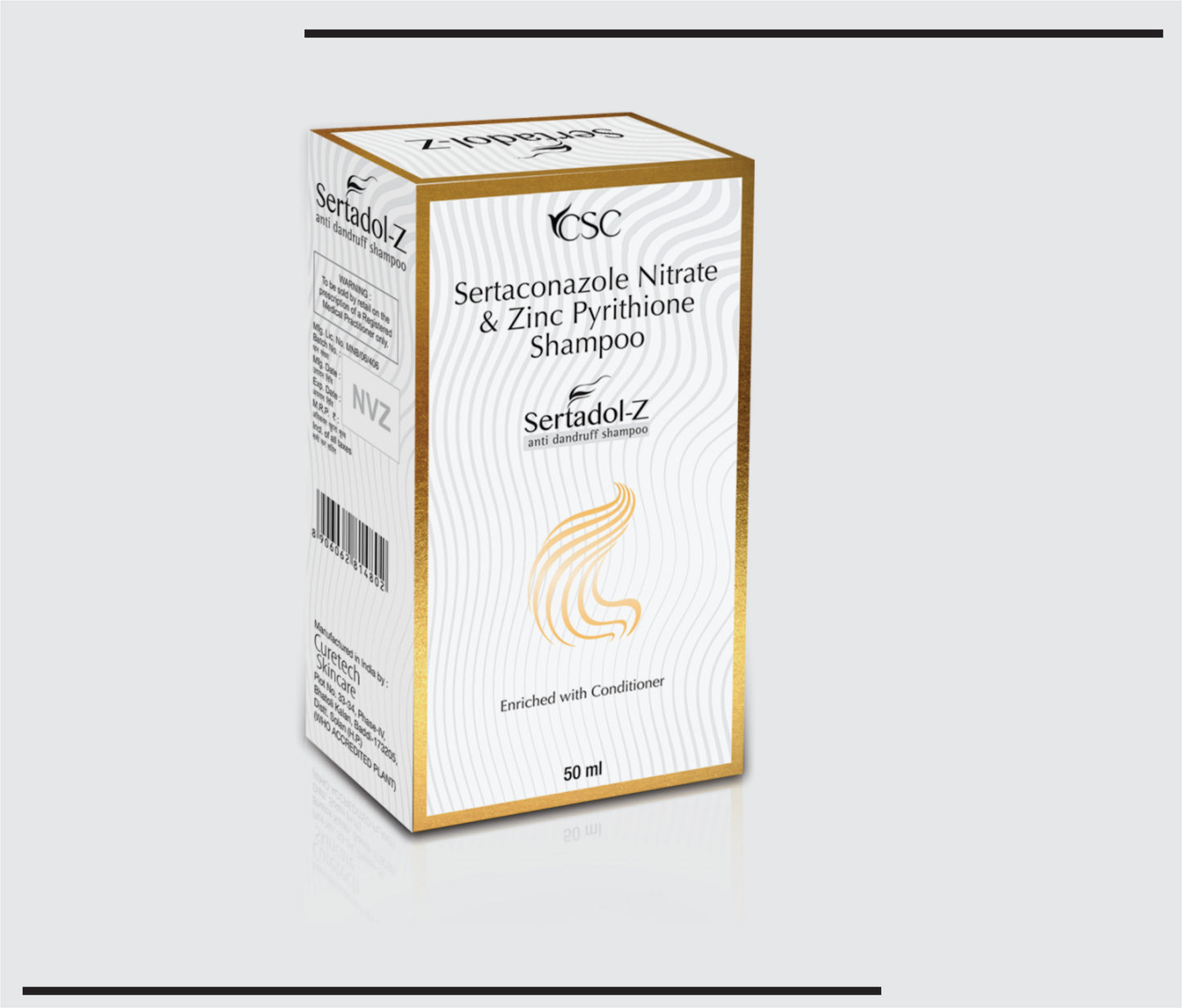 Sertadol Z Shampoo (50g )Sertaconazole Nitrate & Zinc Pyrithione by CSC