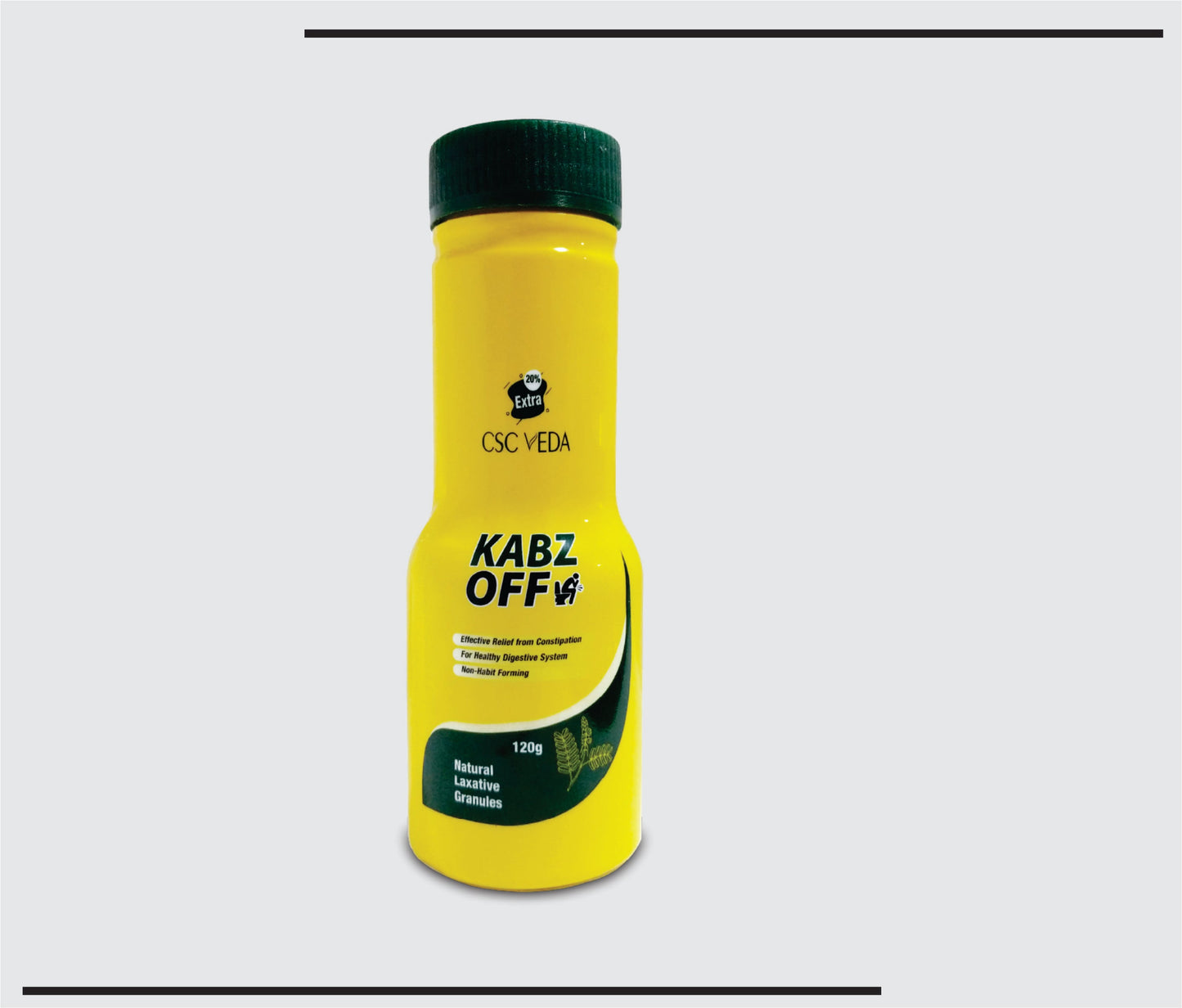 كبز أوف (120 جم) حبيبات ملينة طبيعية للإمساك وتحسين الجهاز الهضمي من CSC