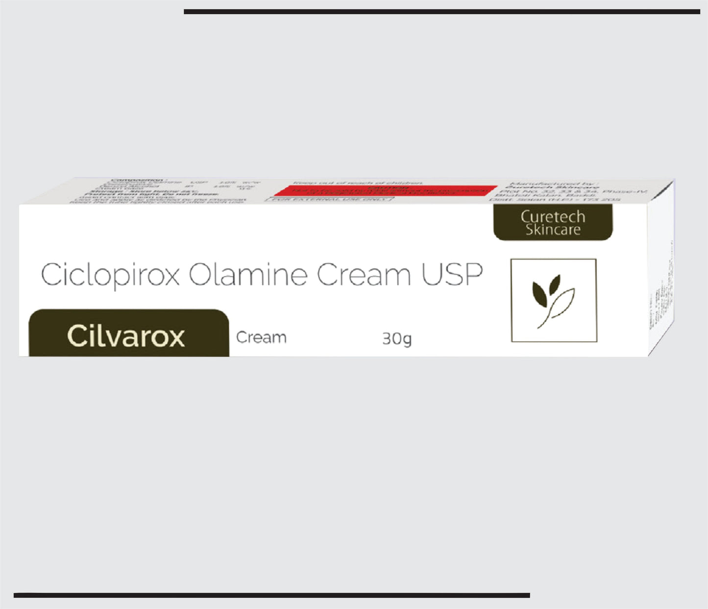 Cilvarox Krem (30g) Ciclopirox Olamine USP %1.0 a/a, Benzil Alkol IP %1.0 a/a, CSC üretimi