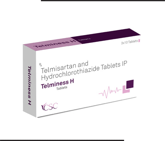 Telminess H (10x3x10 )Telmisartan 40mg + Hydrochlorthiazide 12.5mg  by CSC