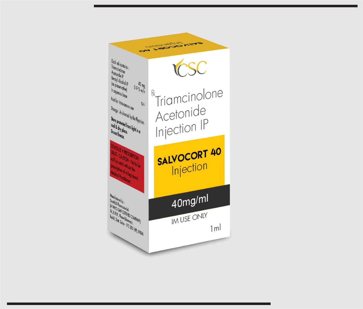 Salvocort-40 (Vial )Triamconolone Acetonide 40mg by CSC