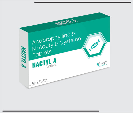 Nactyle A (10x1x10) اسيبروفيللين 100 ملجم + ان-اسيتيل ال-سيستين 600 ملجم من CSC