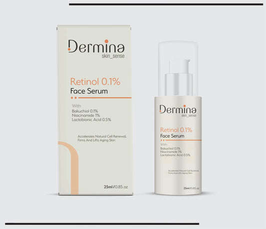 Retinol 0.1% Face Serum New (25 ml )Bakuchiol 0.1%, Niacinamide 1%, Lactobionic Acid 0.5% by CSC