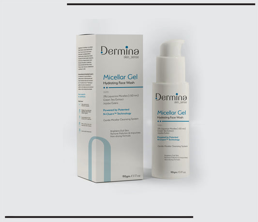 Micellar  Gel Hydrating Facewash  New  (90 ml  )3% Liquorice Micelles,Green Tea  Extract ,Jojoba  Esters  by CSC
