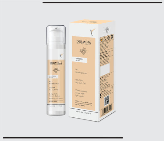 واقي الشمس ديرمينا بعامل حماية 35 (50 جرام) جل واقي شمس مائي بعامل حماية 35 من CSC