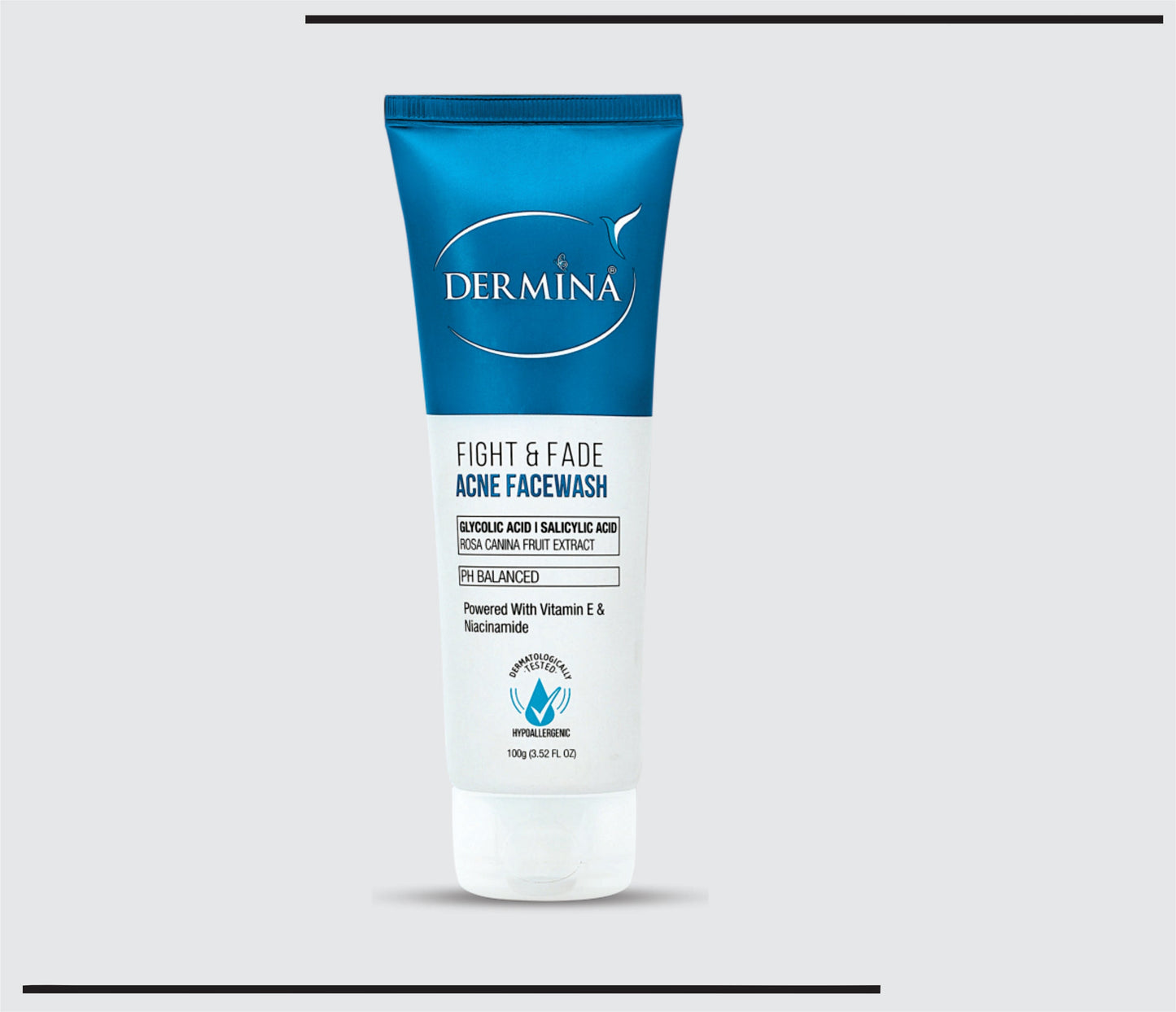 Dermina Fight & Fade Sivilce Yüz Yıkama Jeli 100g Glikolik Asit + Salisilik Asit + Kuşburnu Meyve Özü, E Vitamini ve Niasinamid ile CSC tarafından