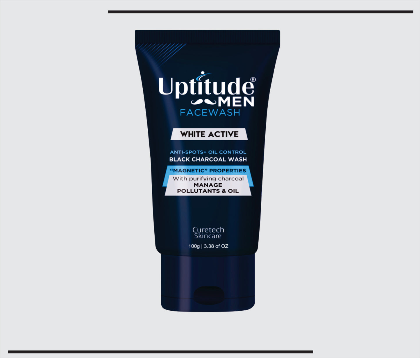 Uptitude Charcoal Facewash (100 gm )Men Charcoal Facewash by CSC