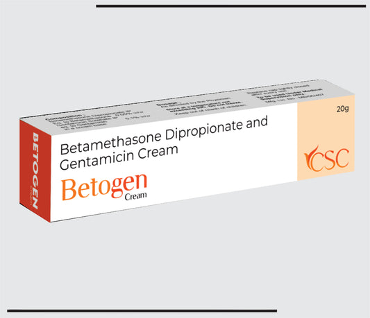 Betogen   (20 gm  )Betamethasone Dipropionate and Gentamicin Cream by CSC