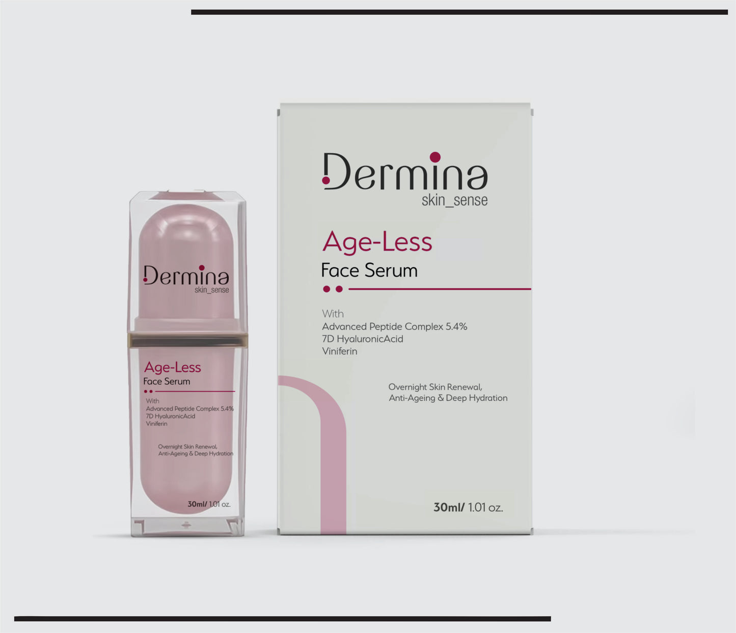 Age- Less  Face Serum (30 ml  )Advanced Peptide Complex 3.5%,lactobionic Acid, PDRN 500ppm  by CSC