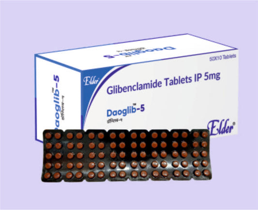 DAOGLIB 5 TAB 10'S ( Glibenklamid IP 5MG. ) by Elder