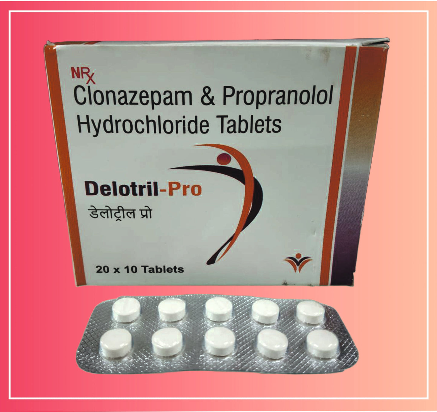 Klonazepam 0.5, Propranolol Hcl 20 {10 Tablet oranı} Dellwich'ten