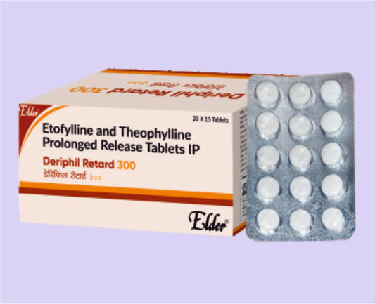 DERIPHIL RETARD 300 TABLET (231/69 MG) 15'LİK (Etofillin 231 mg, Teofilin 69 mg) Elder tarafından