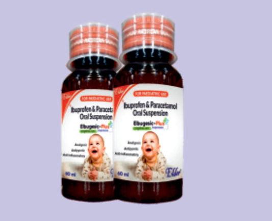 ELBUGESIC PLUS SUSPN 60ML (Ibuprofen 100 mg ve Parasetamol 162.5 mg) Elder