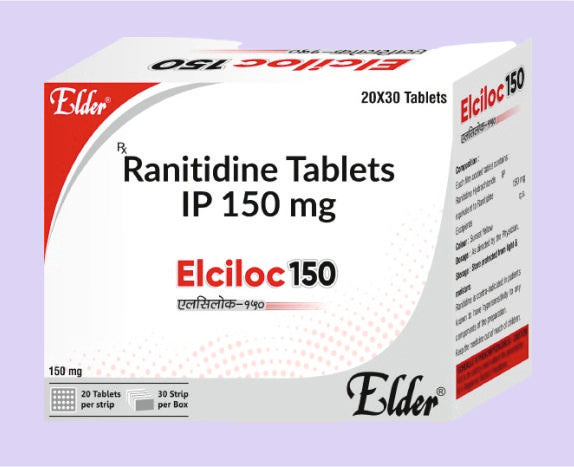 ELCILOC 150 TABS 30'S ( رانيتيدين 150 ملجم ) من قبل إلدر