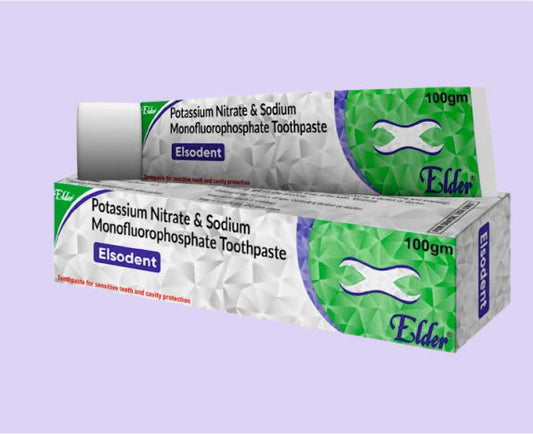 ELSODENT DİŞ MACUNU (100GR) 100 GR (Potasyum Nitrat %5, Sodyum Monoflorofosfat %0,3, Triklozan %0,3) Elder tarafından
