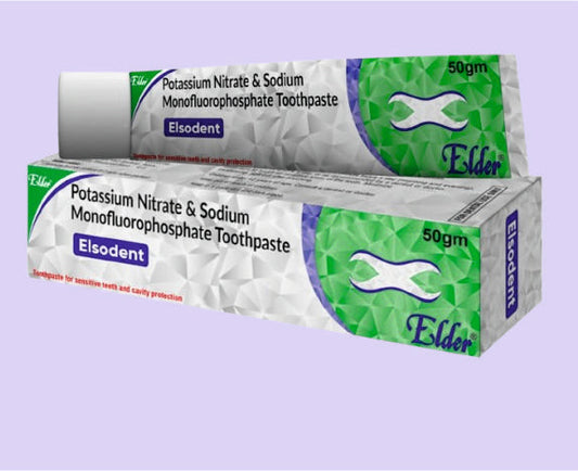 ELSODENT DİŞ MACUNU (50GR) 50GR ( Potasyum Nitrat %5, Sodyum Monoflorofosfat %0,3, Triklozan %0,3 ) Elder ürünüdür