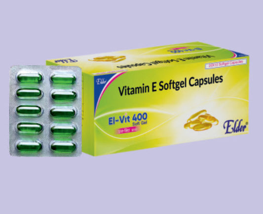 EL VIT 400 YUMUŞAK KAPSÜL 10'LU (E Vitamini 400, Buğday Rüşeym Yağı ve Omega 3 Yağ Asidi) Elder