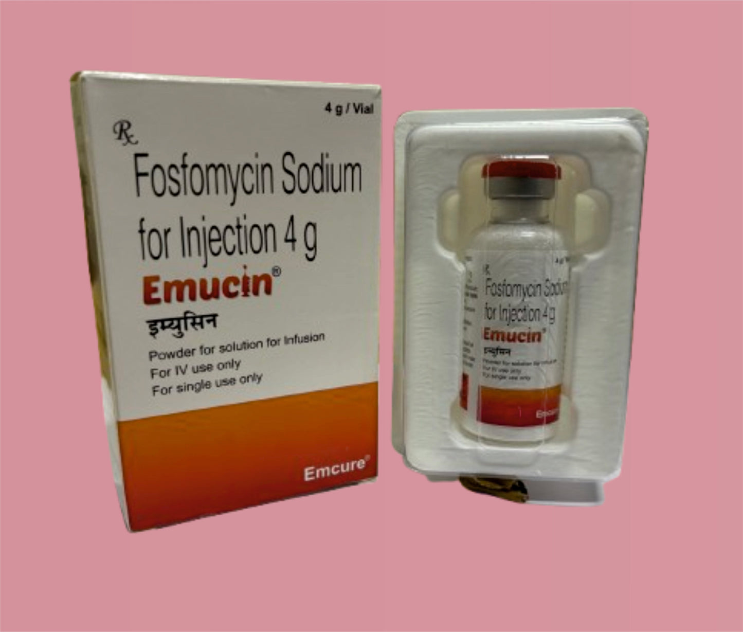 Emucin Enjeksiyon 4 Gr (Fosfomisin 4 Gr) Emcure