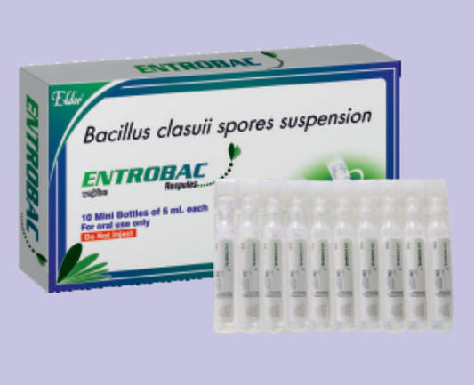 ENTROBAC  RESPOULES 5 ML ( Bacillius Clasuii Spores 2 billion Suspension ) by Elder