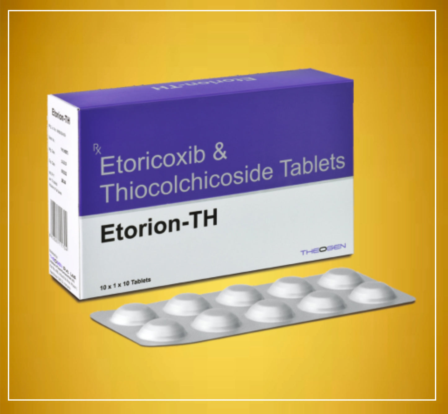 ETORION-TH TABLET 10'S (إيتوريكوكسيب (60 ملجم) + ثيوكولشيكوسيد (4 ملجم)) من Theon