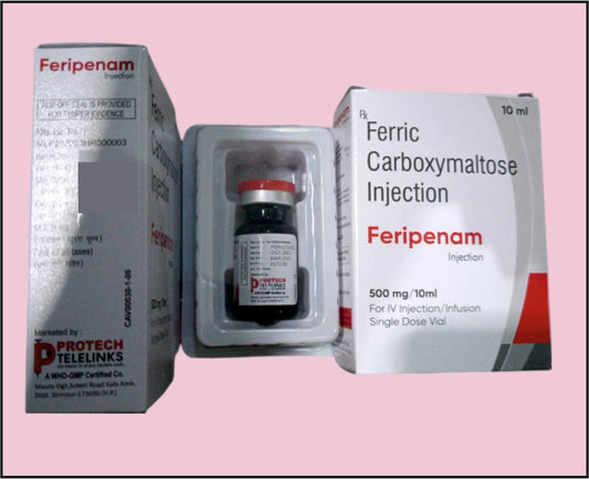 FERIPENAM 500MG VIAL+WFI (Demir Karboksimaltoz (50Mg/Ml)) Protech tarafından