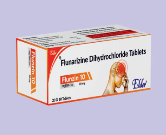 FLUNZIN 10 TABLET 10'LU (Flunarizin 10 MG) by Elder