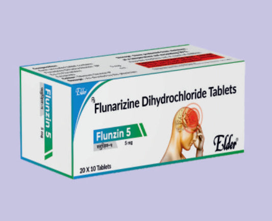 FLUNZIN 5 TABS 10'S ( Flunarizin 5 MG
 ) by Elder