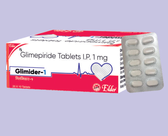 GLIMIDER 1 TABLET 10'LU (Glimipirid 1mg) Elder'dan