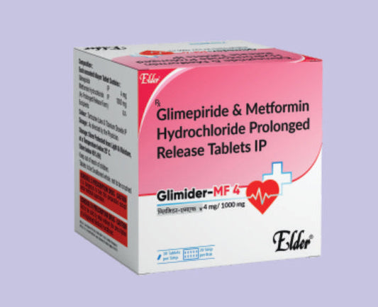 GLIMIDER MF 1000/4 TABLET 10'LU (Metformin 1000 mg SR+Glimepirid 4mg) Elder üretimi