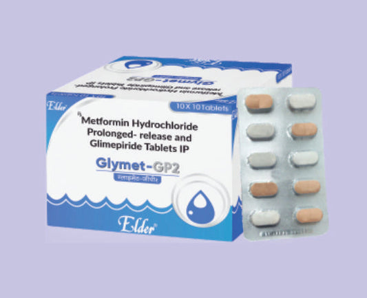 GLYMET GP2 TABLET (500/2 MG) 10'LU (Metformin Hidroklorür 500 MG + Glimepirid-2 MG) Elder imalatı