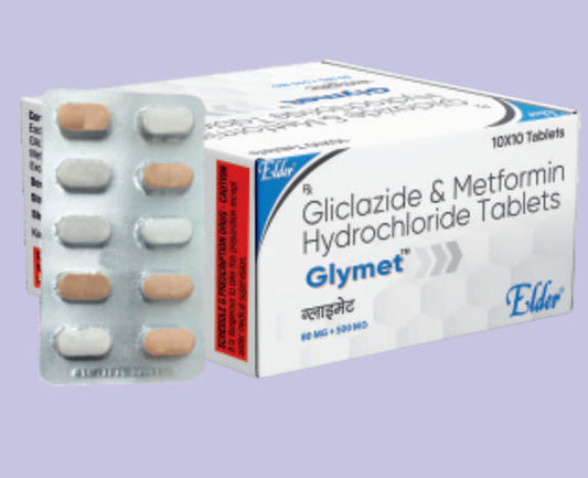 GLYMET TABLET (80/500MG) 10'LU (Gliclazide 80 mg, Metformin 500 mg) Elder ürünü