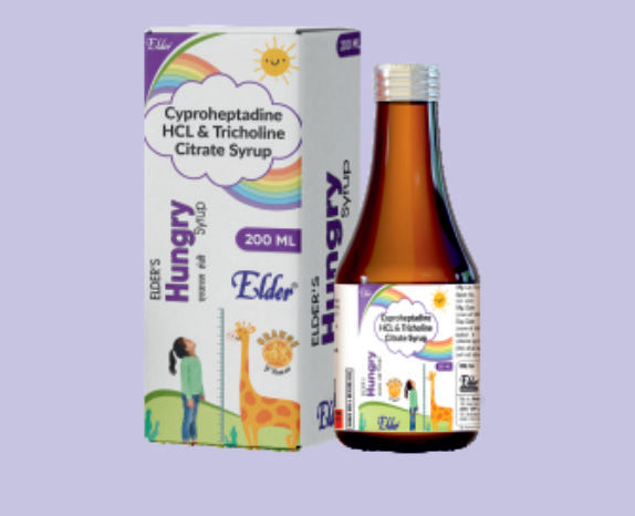 HUNGRY SYP (ELDER) 200ML (Siproheptadin 1.5mg, Trikolin Sitrat 55mg (%65), Lezzetli Sorbitol Bazında q.s.) by Elder