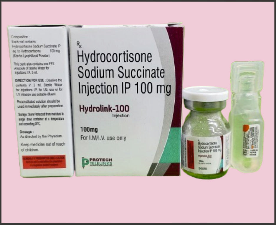 HİDROLİNK 100 MG ENJEKSİYONLUK FLAKON+ENJ.SUYU ( Hidrokortizon (100Mg) ) Protech tarafından