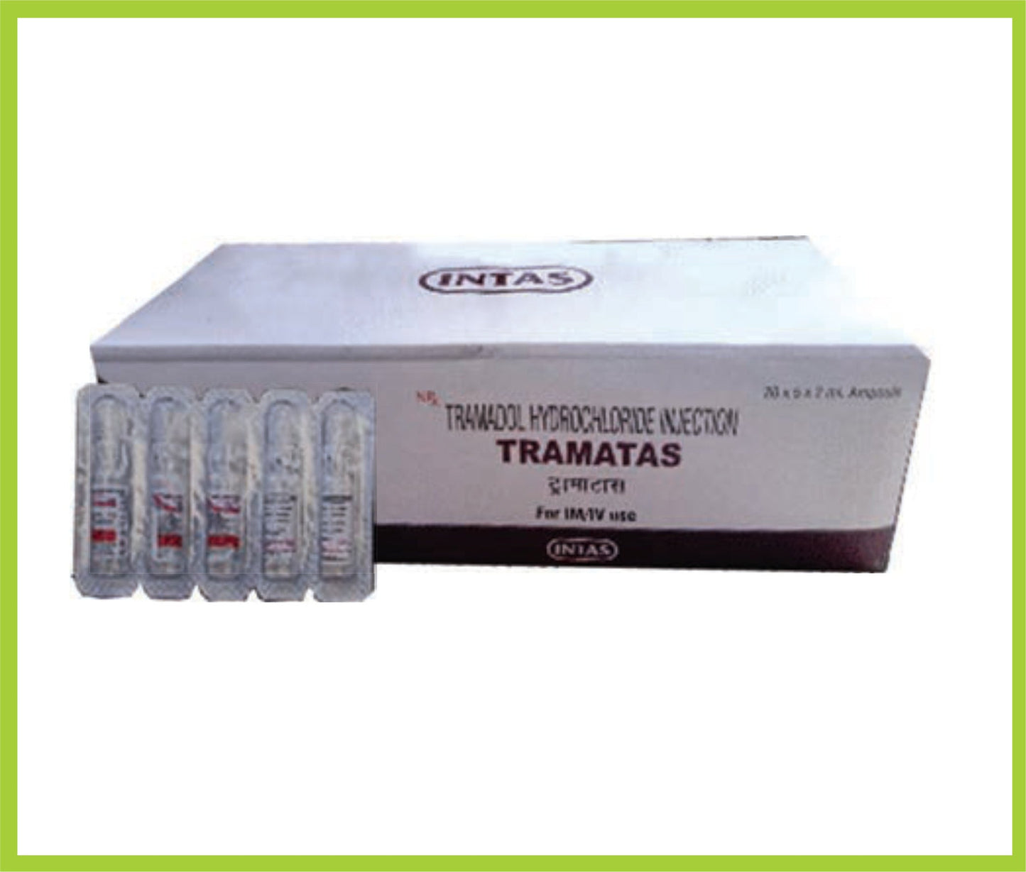 TRAMATAS  INJ 2 ML (Tramadol 50 mg) by Intas