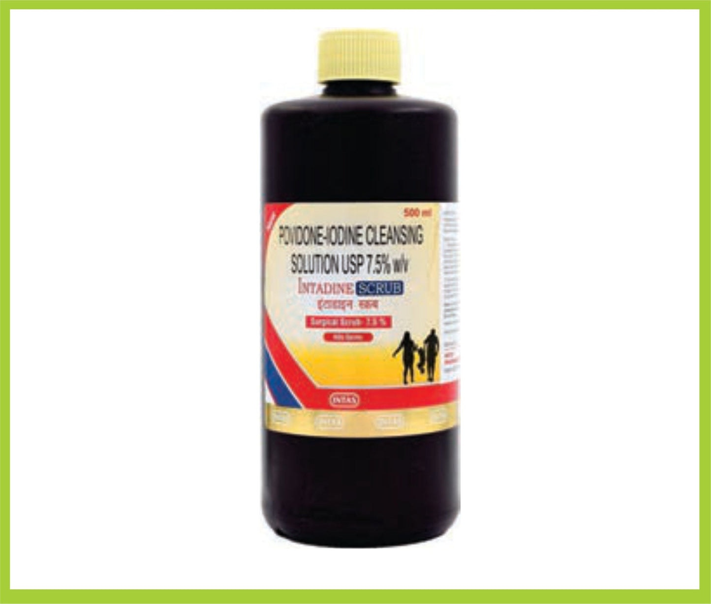 فرك إنتادين 500 مل (بوفيدون أيودين 7.5% (0.75% وزن/حجم من اليود الحر)) من إنتاس