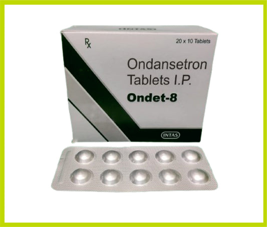 ONDET-8 10 TAB (Ondansetron 8 mg) by Intas