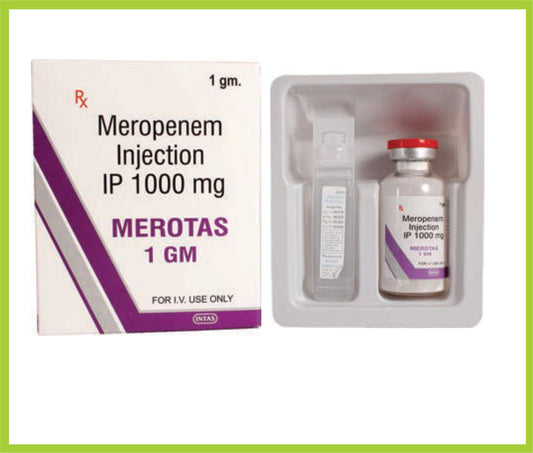 MEROTAS 1 GM (Meropenem 1000 mg) by Intas