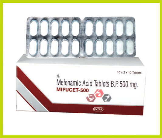 MIFUCET 500 10 TAB (Mefenamic Acid 500 mg) by Intas